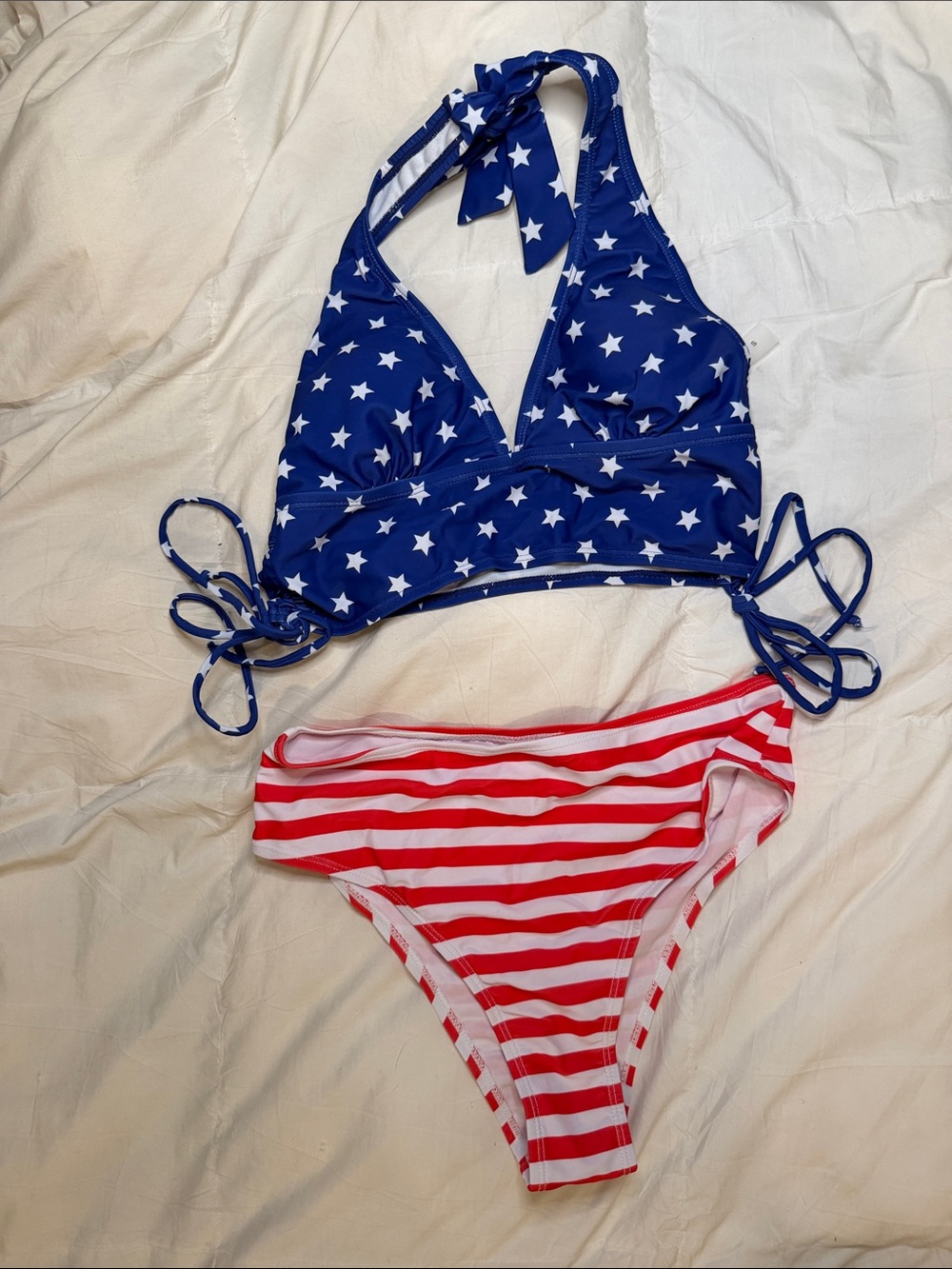 MICAS Patriotic American Flag Stars & Stripes Bikini Set